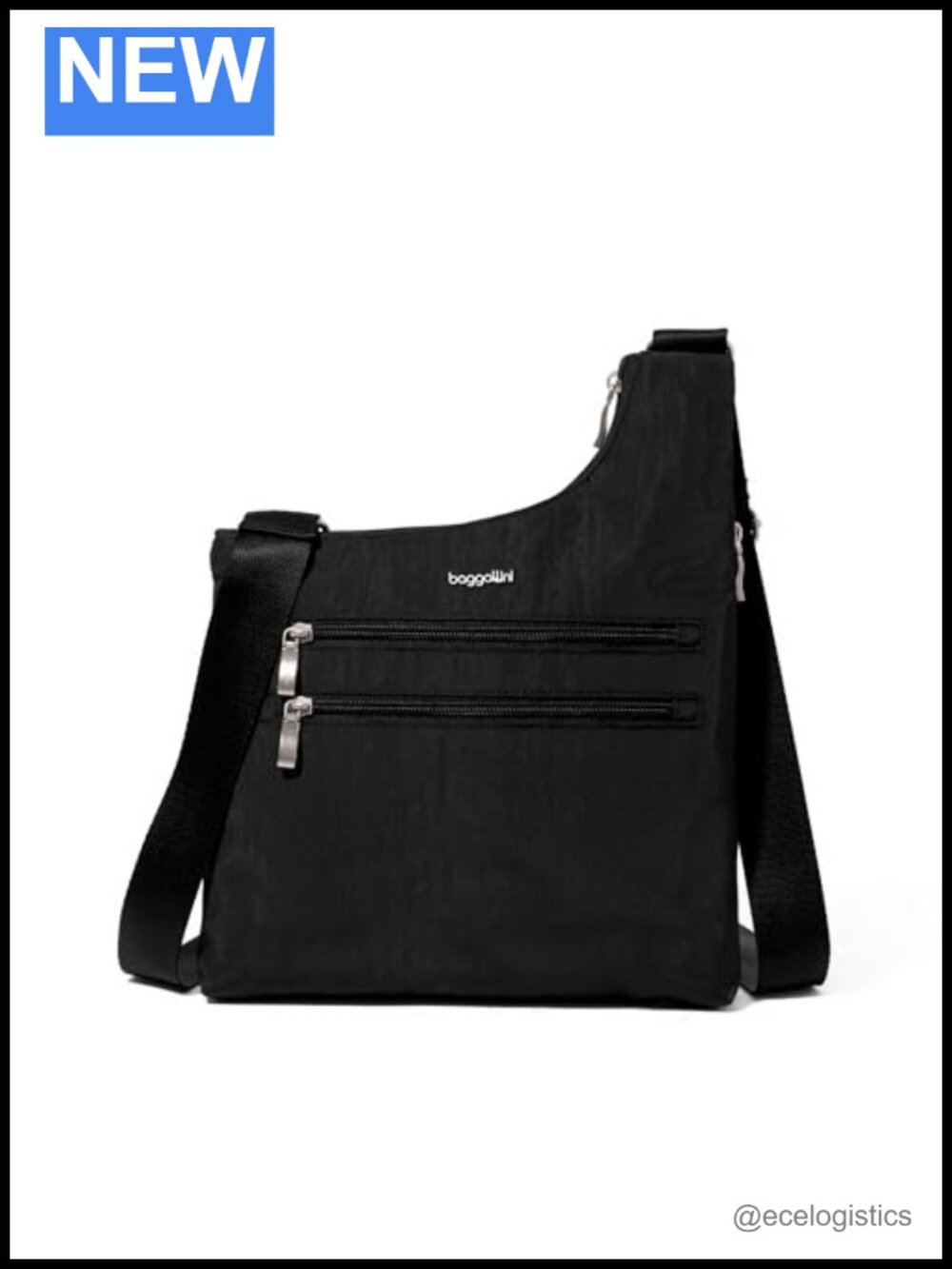Baggallini Drift Slim Crossbody Water-Resistant Nylon RFID Women's Handbag Purse